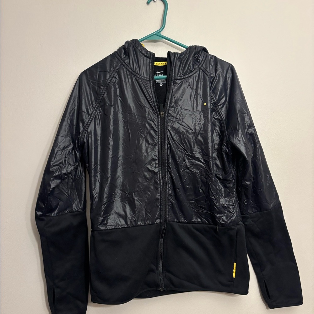 Nike Therma-Fit Black Jacket with Yellow Accents